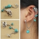 Ear cuffs (кафф) Слон, цвет серебро